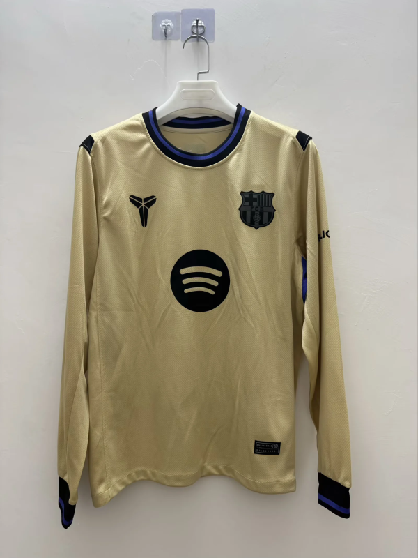 Barcelona Away Jersey Player Version Full Sleeve