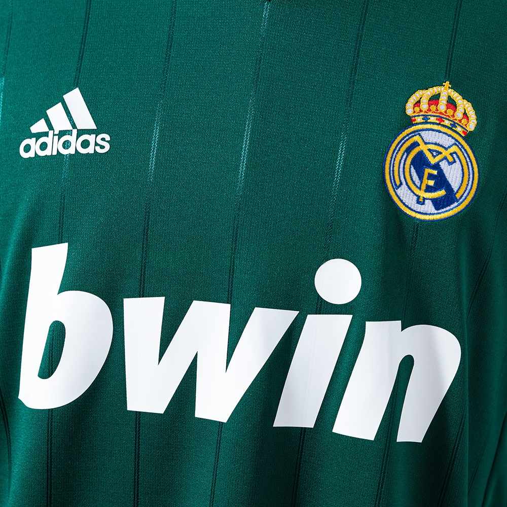 Real Madrid 2012-2013 Away Green Kit Full Sleeve- Retro Jersey - Image 4